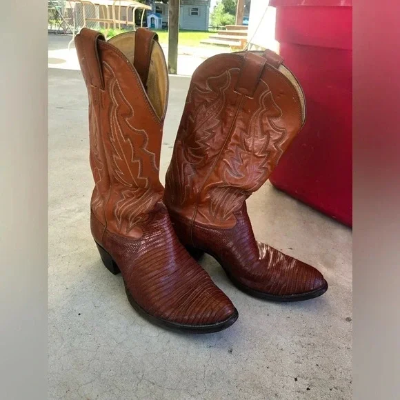 Justin 8303 Exotic Lizard Boots - Picture 1 of 7